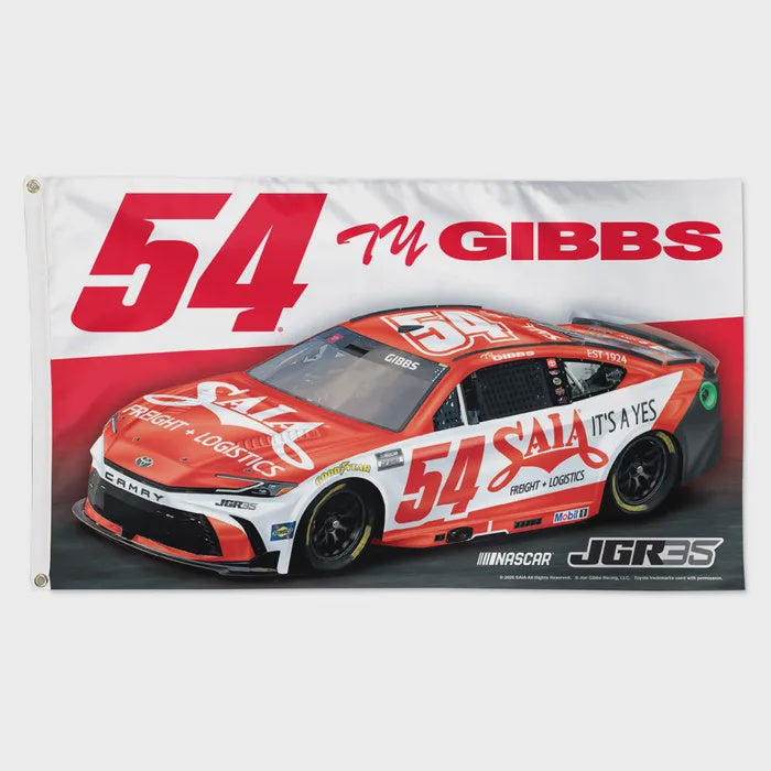 2026 Ty Gibbs SAIA Deluxe 3x5 Flag – Joe Gibbs Racing Store