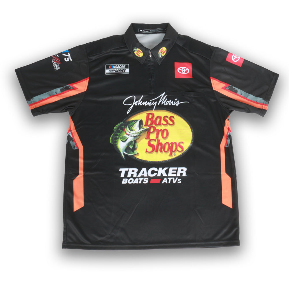 Official Martin Truex Jr. No. 19 1/4 Zip Bass Pro Shops  Pit Crew Jersey