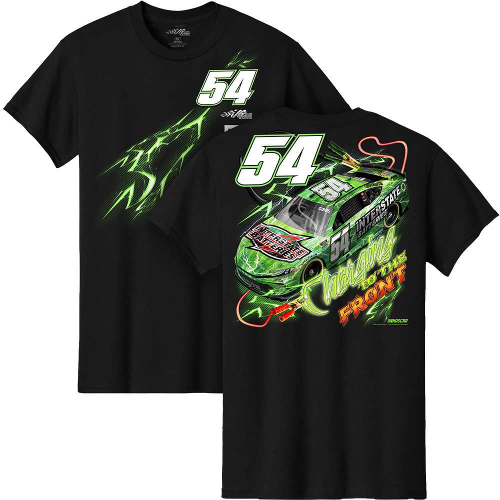 Ty Gibbs  Interstate Batteries Black 2-Spot Tee