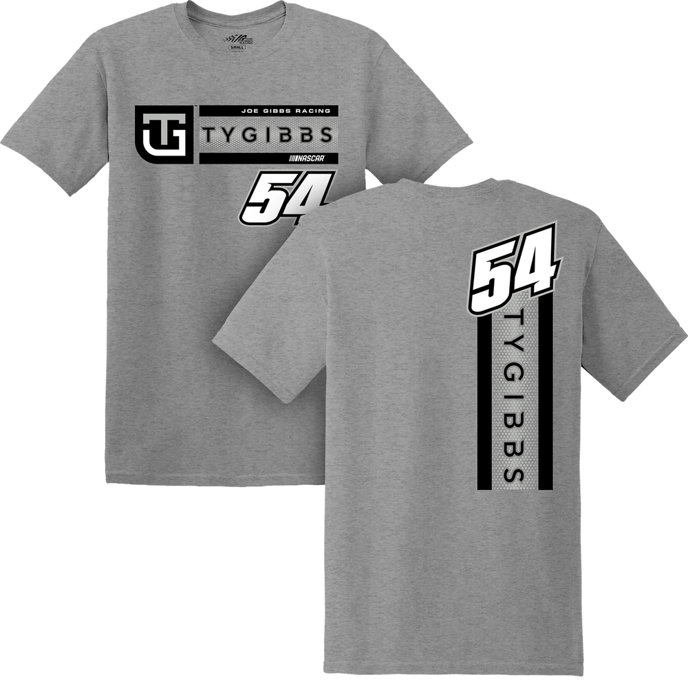 Ty Gibbs Sports Grey 2-Spot Lifestyle Tee