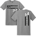 Ty Gibbs Sports Grey 2-Spot Lifestyle Tee