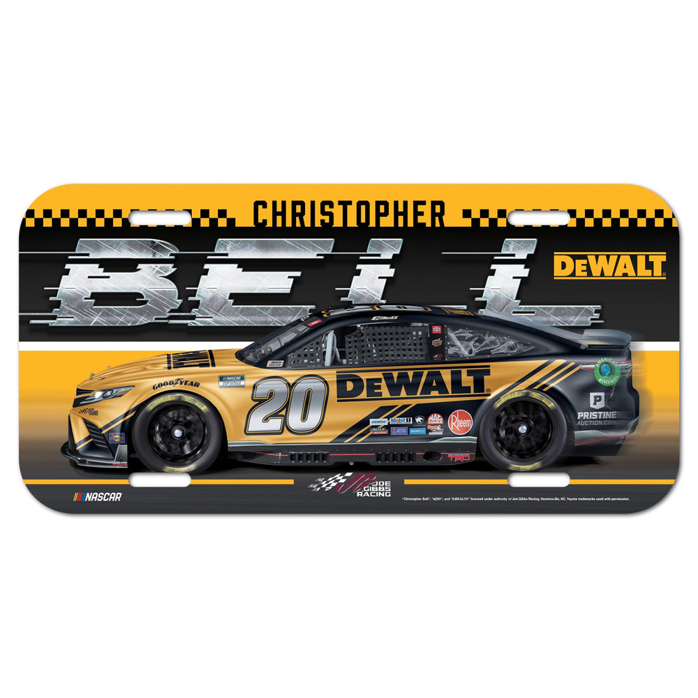 Christopher Bell DeWalt Car License Plate