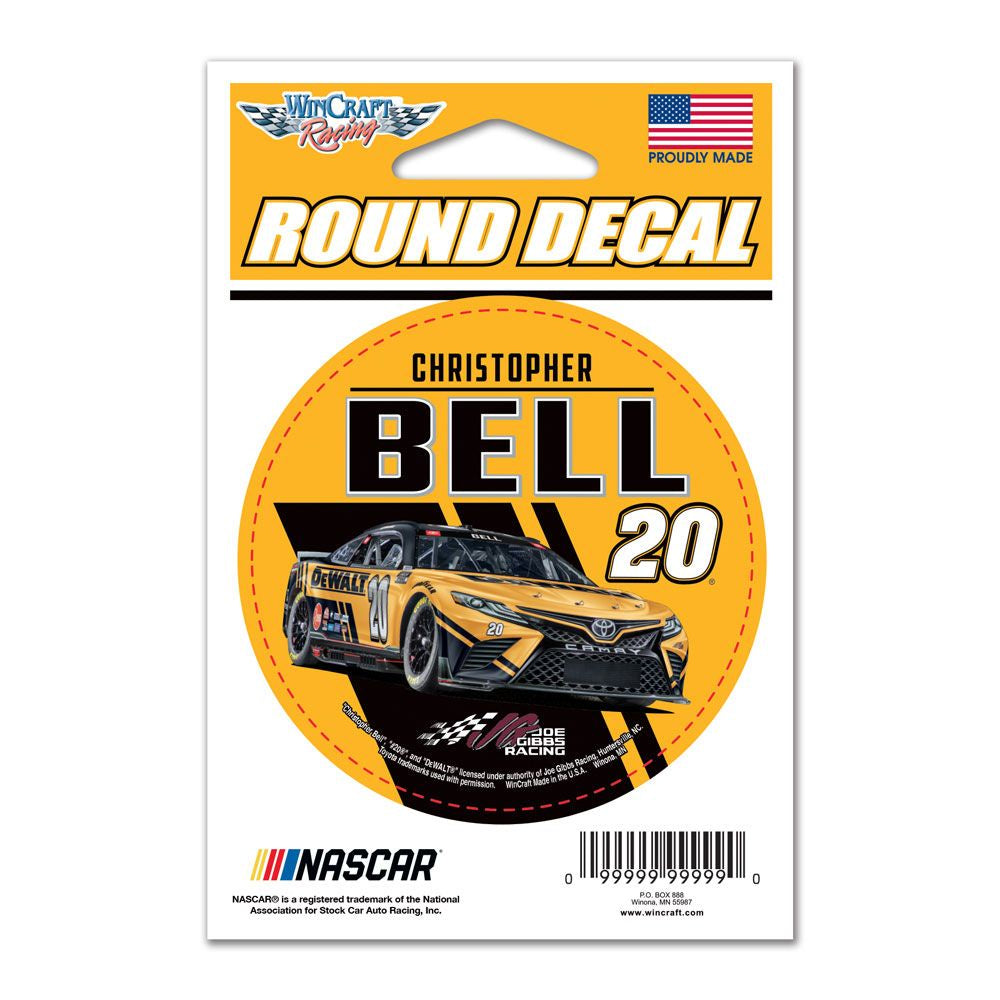 Christopher Bell Round Vinyl Decal 3" x 3"