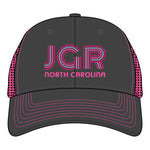 JGR Dk Gry/ Neon Pink Youth Sideline Mesh Hat