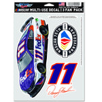 Denny Hamlin 2023 FedEx Multi Use Decal 3 Fan Pack