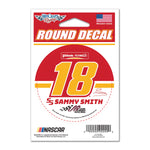 Sammy Smith Pilot Flying J 3x3 Round Vinyl Decal