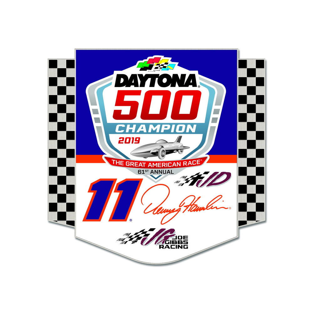 Denny Hamlin FedEx 2019 Daytona 500 Collector Pin