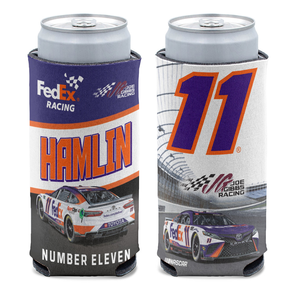 Denny Hamlin FedEx Slim Can Cooler