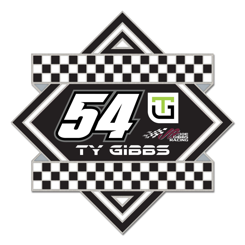 Ty Gibbs No. 54 Check Collector Pin