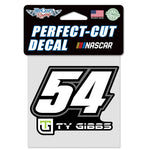 Ty Gibbs No.54  Perfect Cut Decal