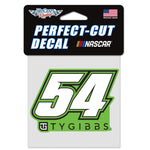Ty Gibbs #54 4x4 Perfect Cut Decal