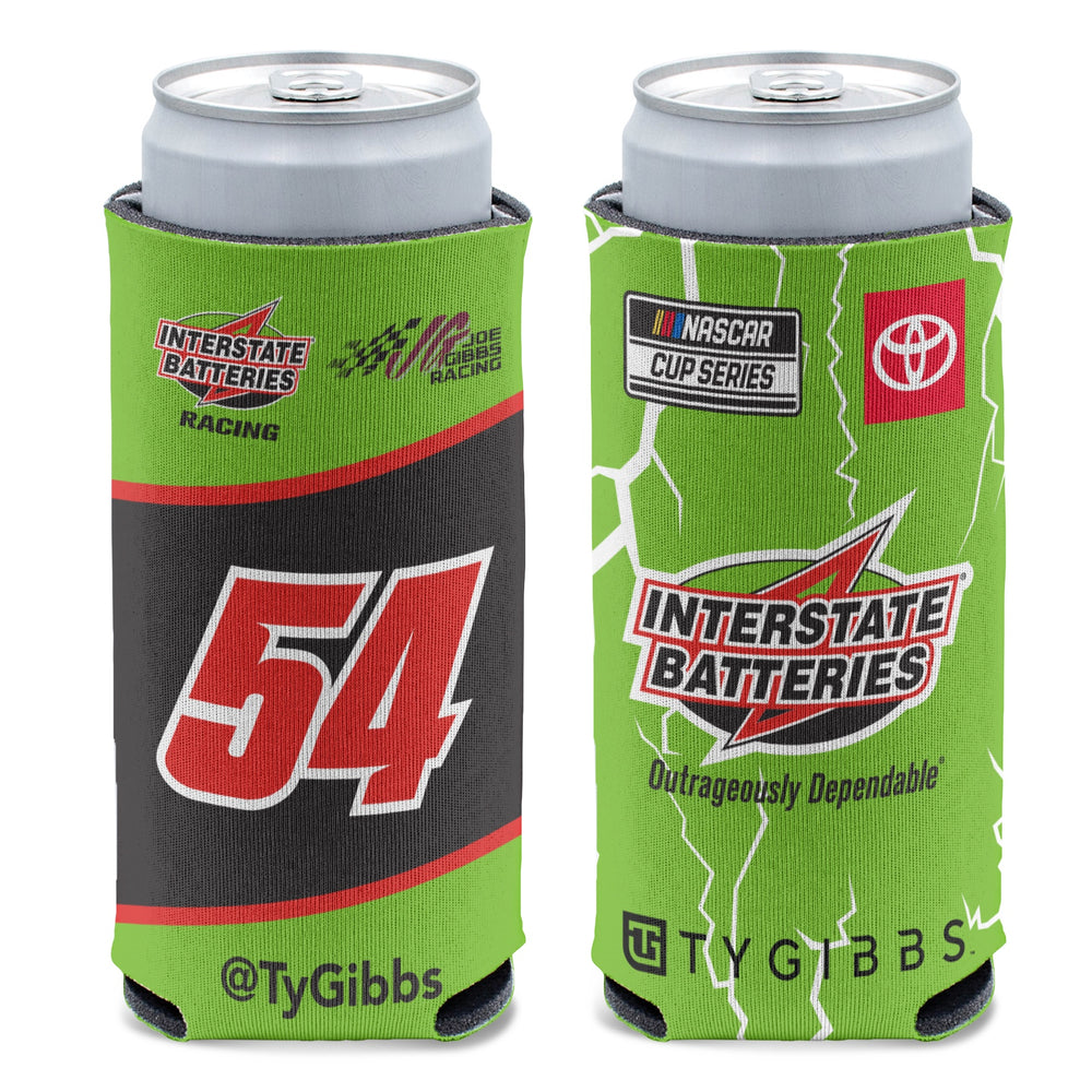 Ty Gibbs #54 Interstate Batteries Slim Can Cooler