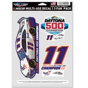 Denny Hamlin 2020 FedEx Daytona 500 Champ Multi Use Decal 3 Fan Pack