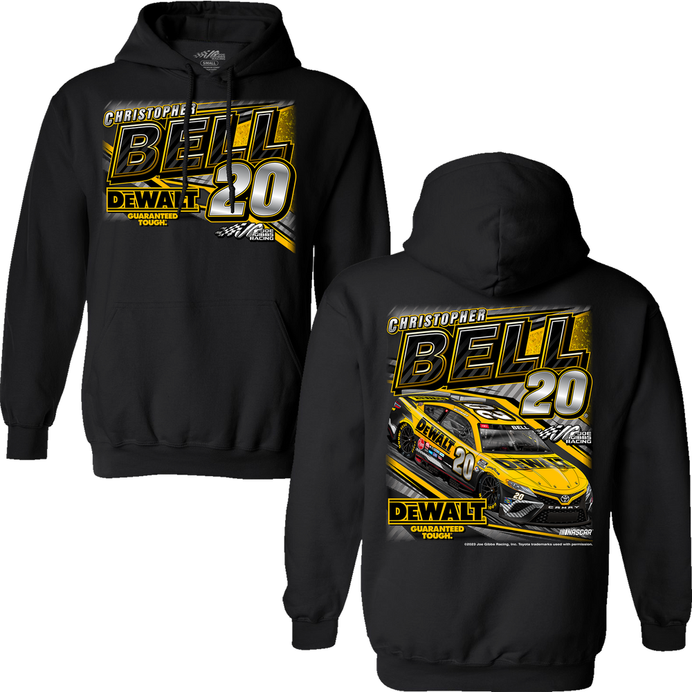 Christopher Bell DeWalt  Black Hooded Pullover Sweatshirt