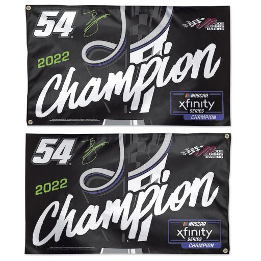 Ty Gibbs #54 2022 Xfinity Series Championship Deluxe 2-sided 3x5