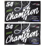 Ty Gibbs #54 2022 Xfinity Series Championship Deluxe 2-sided 3x5 Flag