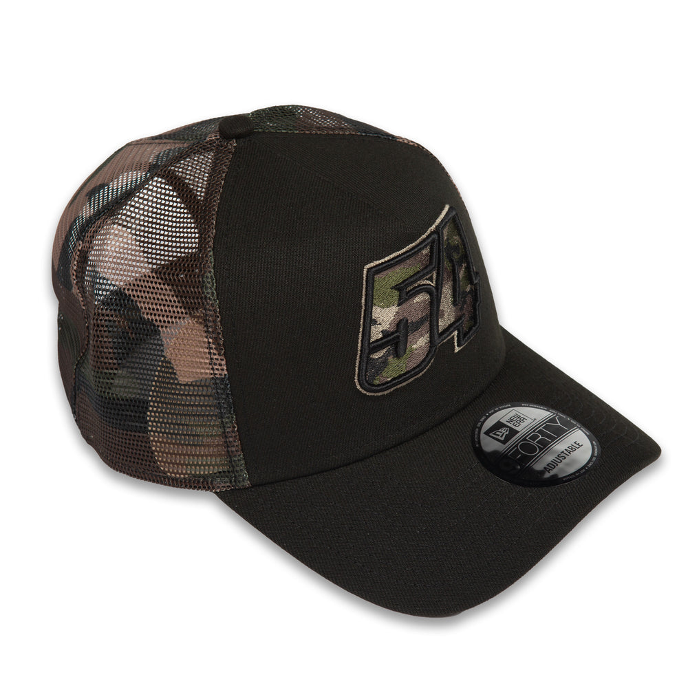 Ty Gibbs 2023 No. 54 Camo Filled NE940AF Trucker Hat