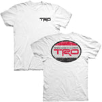 Toyota TRD White Distressed 2 Spot Tee
