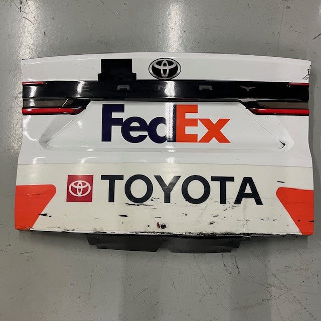 Denny Hamlin Sheetmetal - FedEx Rear Bumper TV Panel -Daytona 500 Race 2/19/24