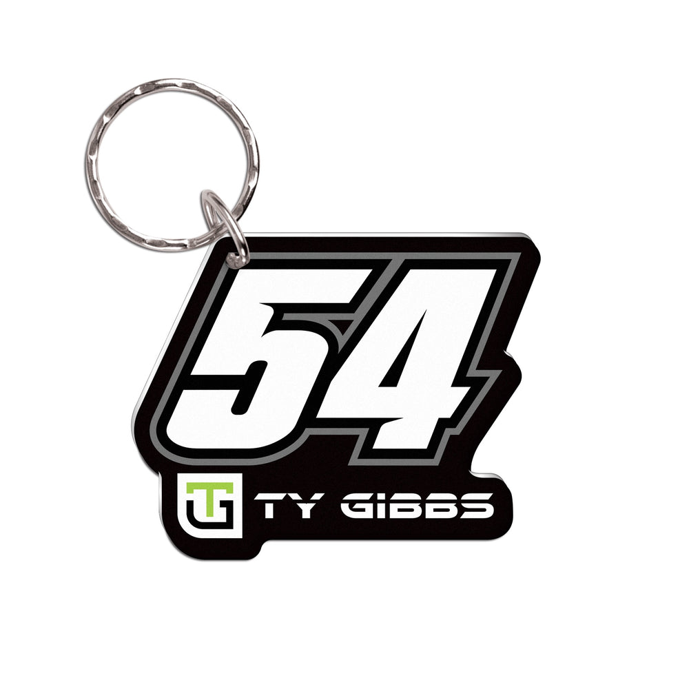 Ty Gibbs No.54 Mirrored Keyring